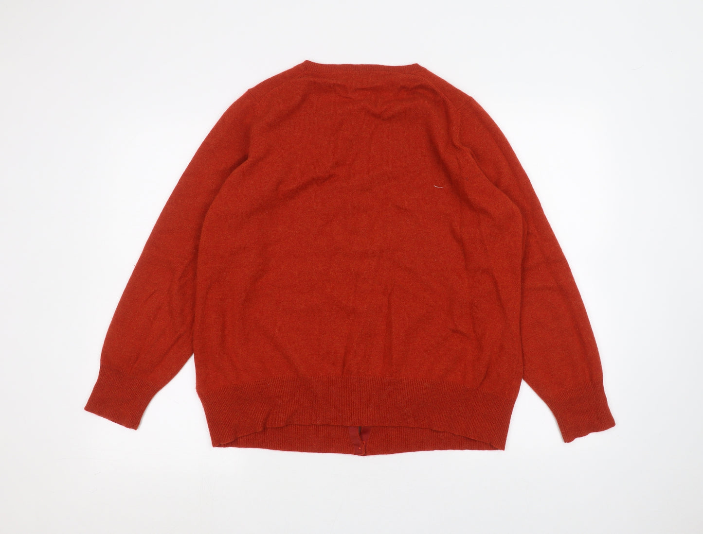 Marks and Spencer Womens Orange   Cardigan Jumper Size 22