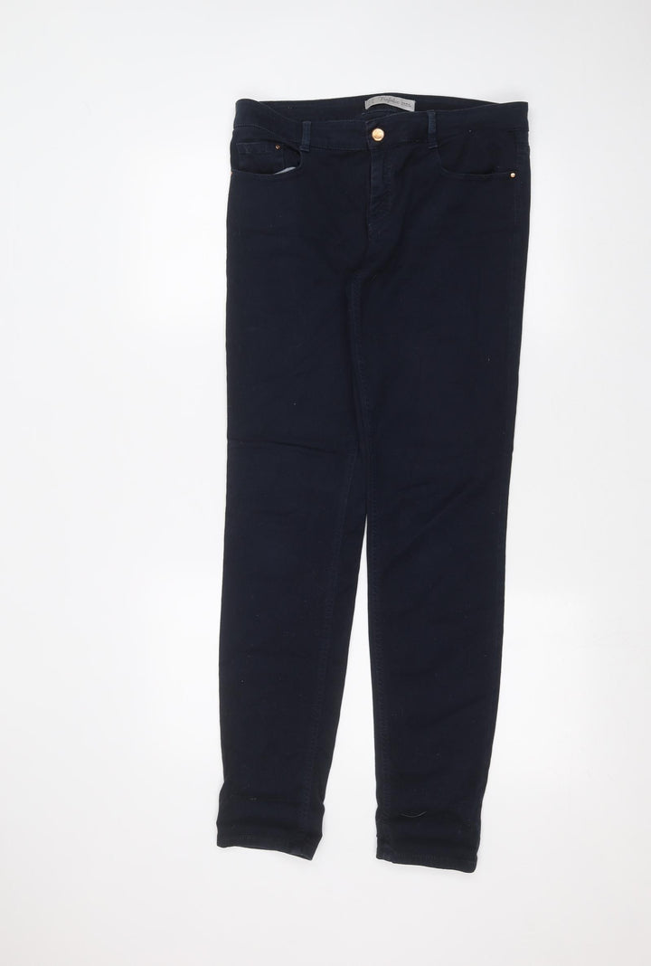 Zara Womens Blue Denim Skinny Jeans Size 32 in L29 in