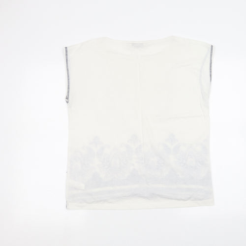F&F Womens White   Basic T-Shirt Size 10