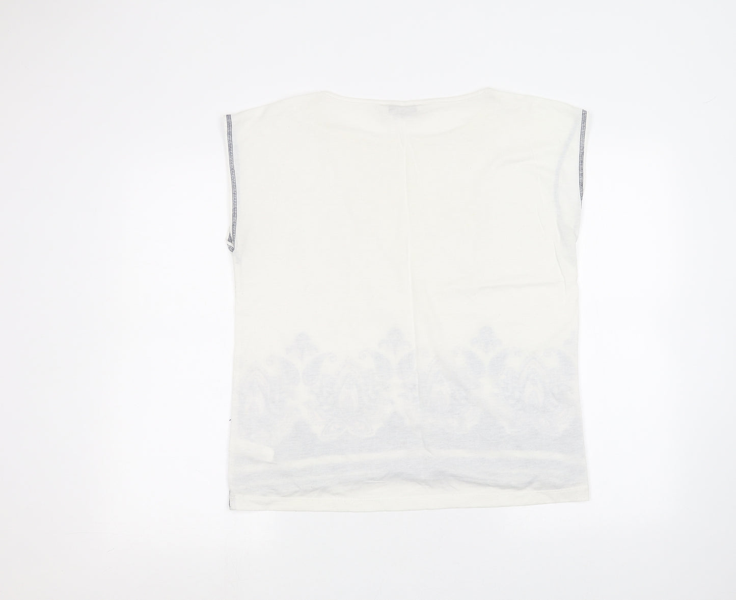 F&F Womens White   Basic T-Shirt Size 10