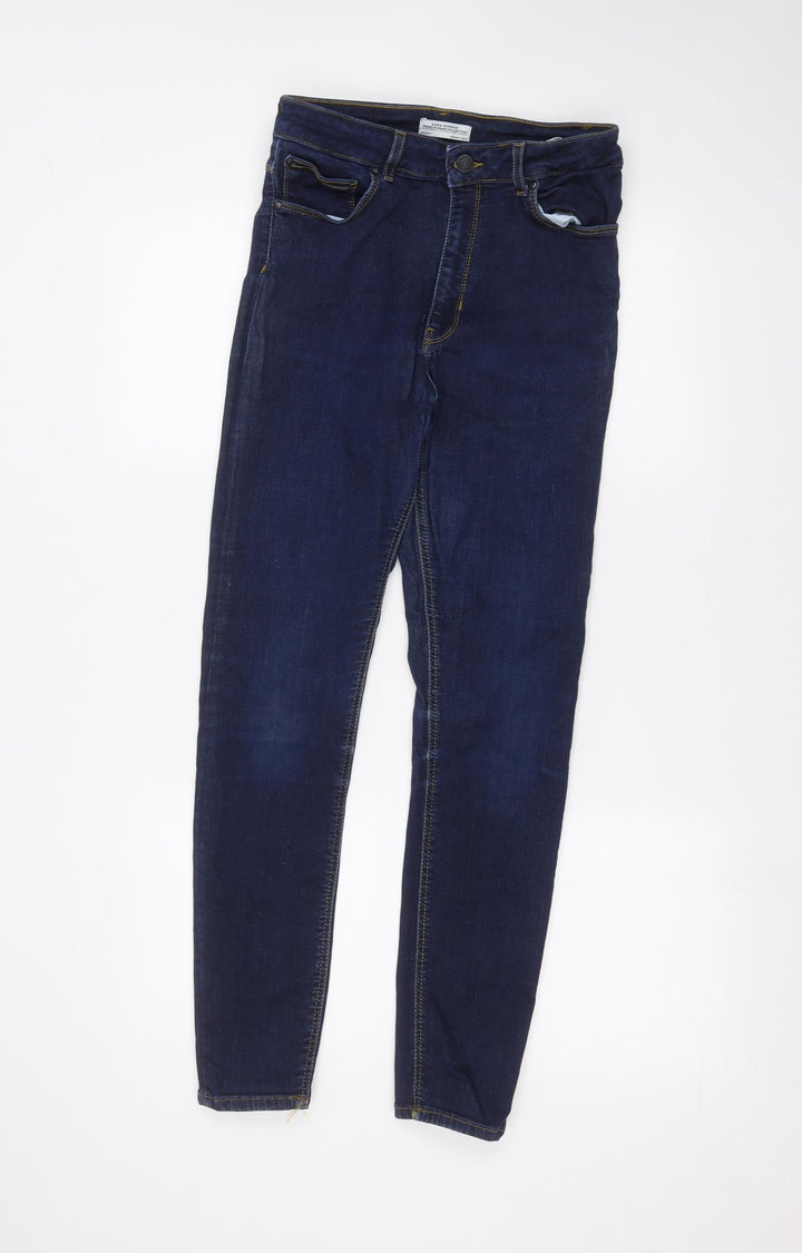 Zara Womens Blue Denim Skinny Jeans Size 8 L26 in