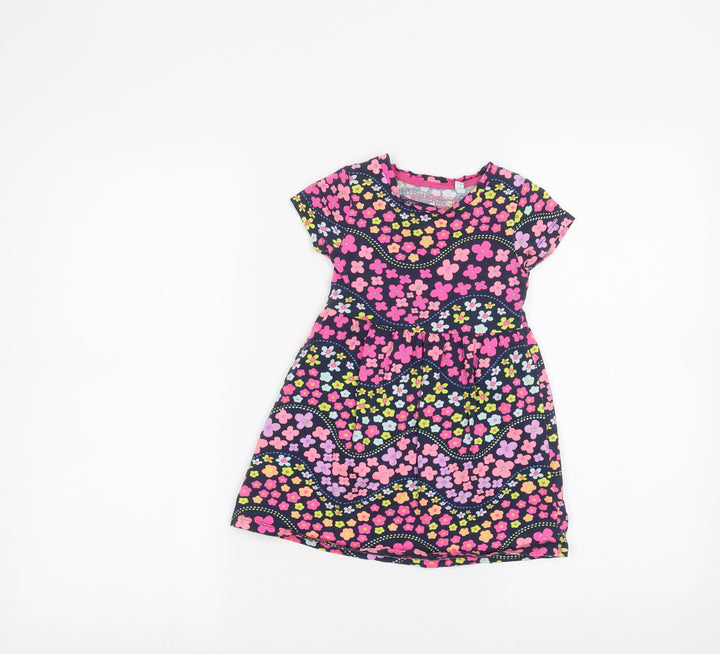 Blue Zoo Girls Blue Floral  A-Line  Size 18-24 Months