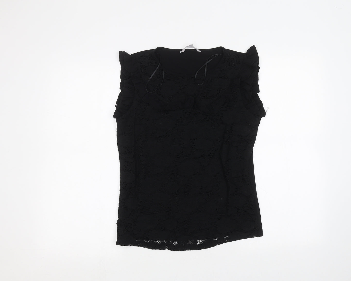 Red Herring Womens Black   Basic T-Shirt Size 12