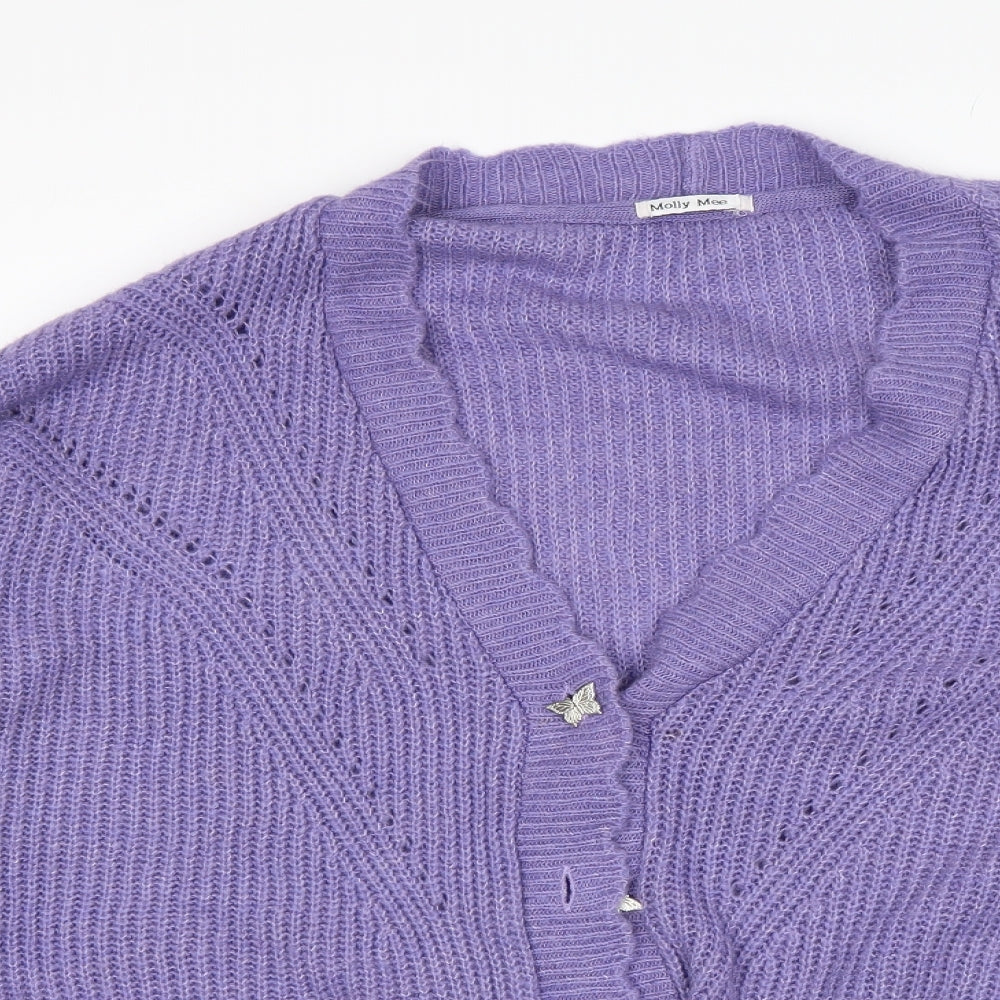 TU Womens Purple   Cardigan Jumper Size 24