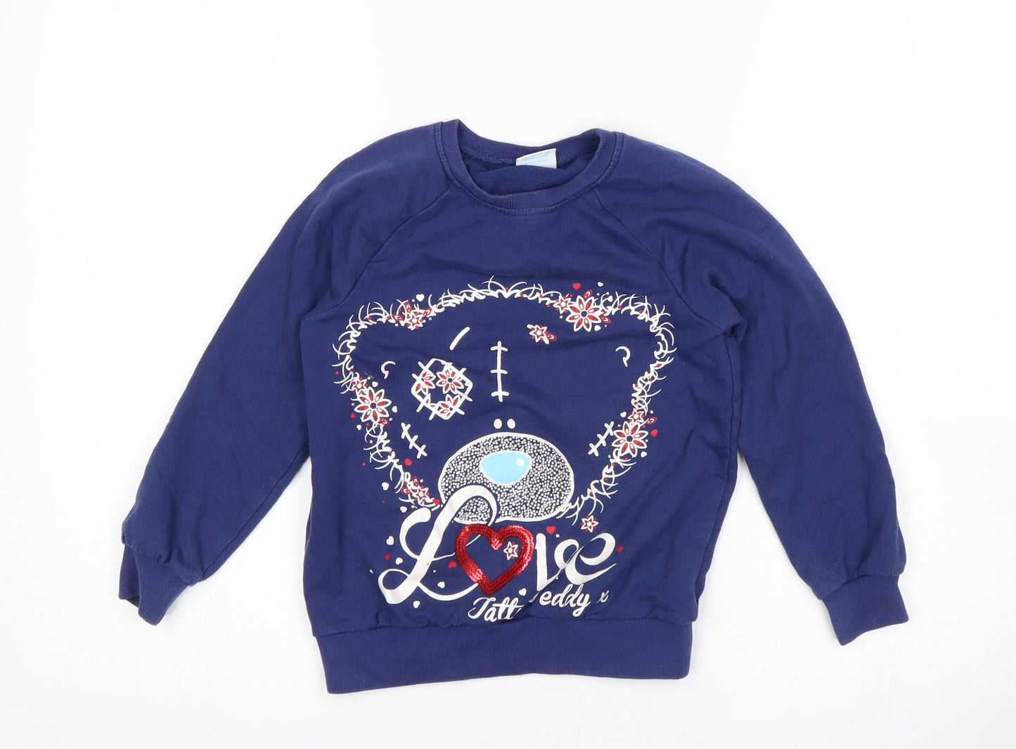 George Girls Blue   Pullover Sweatshirt Size 6-7 Years  - Me to you