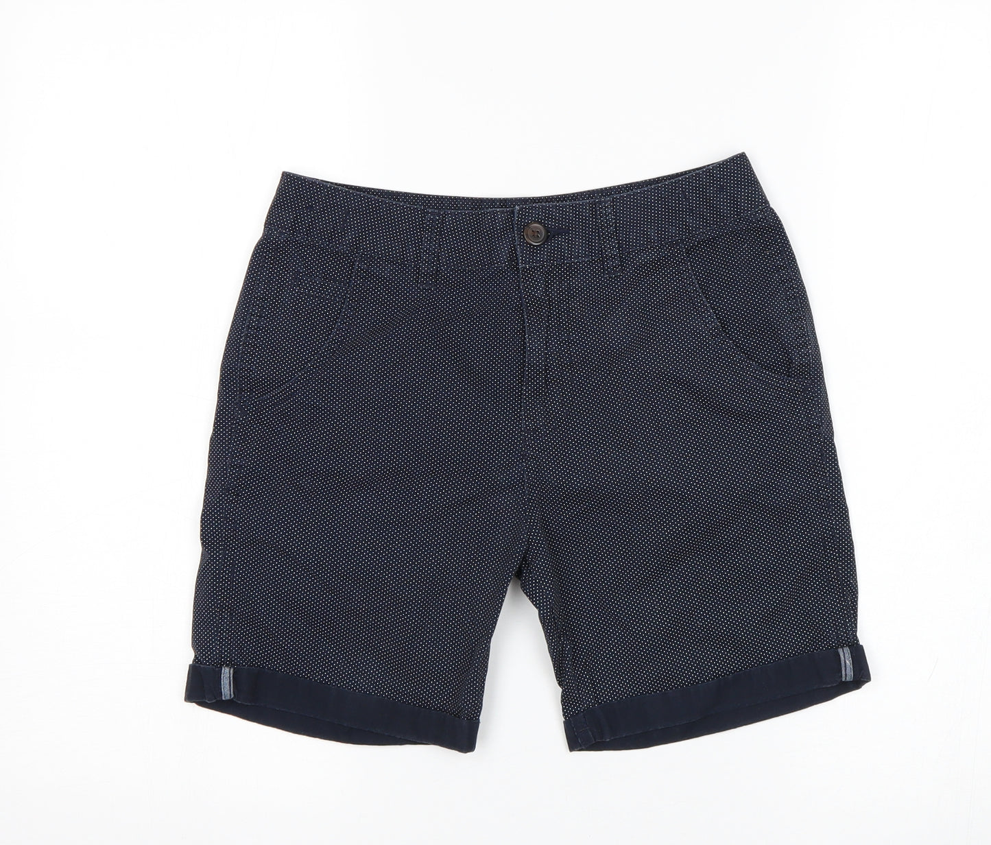 George Boys Black Polka Dot  Chino Shorts Size 10-11 Years