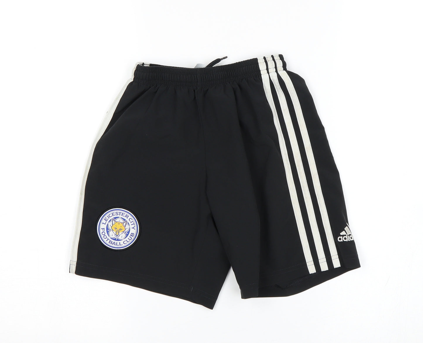 adidas Boys Black   Sweat Shorts Size 9-10 Years - Leicester City FC