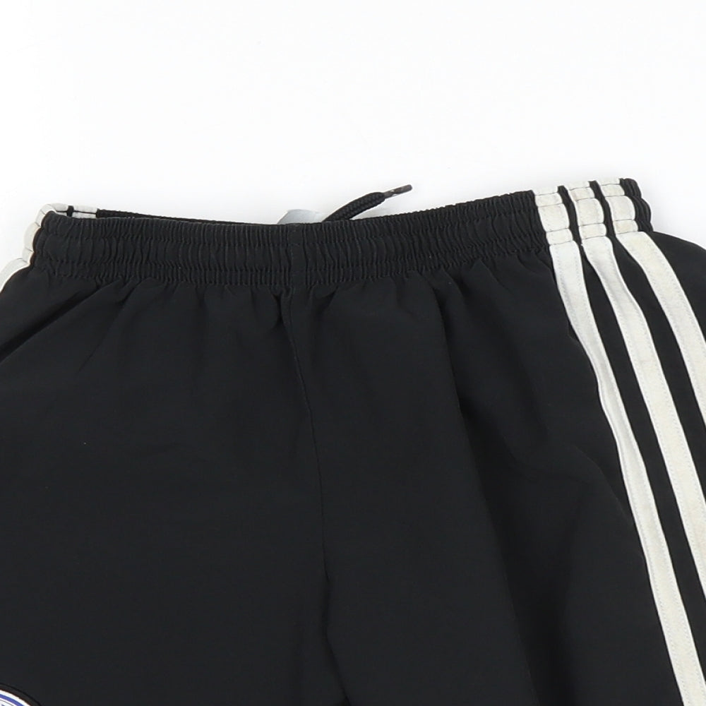 adidas Boys Black   Sweat Shorts Size 9-10 Years - Leicester City FC