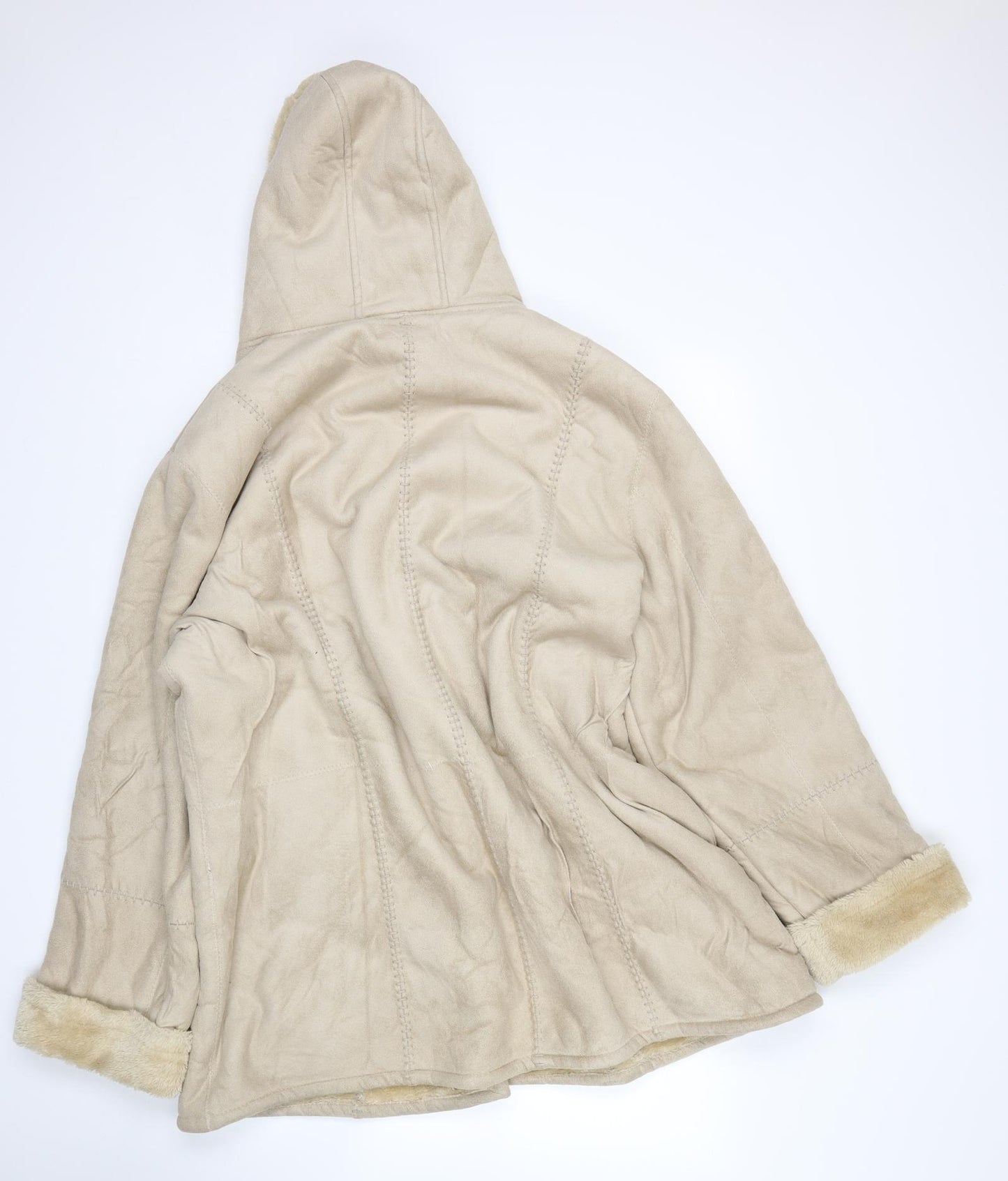 Gabriella vicenga Womens Beige   Overcoat Coat Size 20