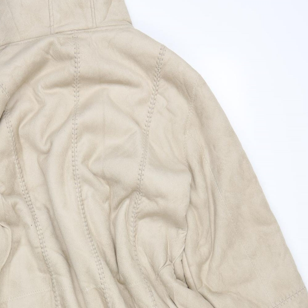 Gabriella vicenga Womens Beige   Overcoat Coat Size 20