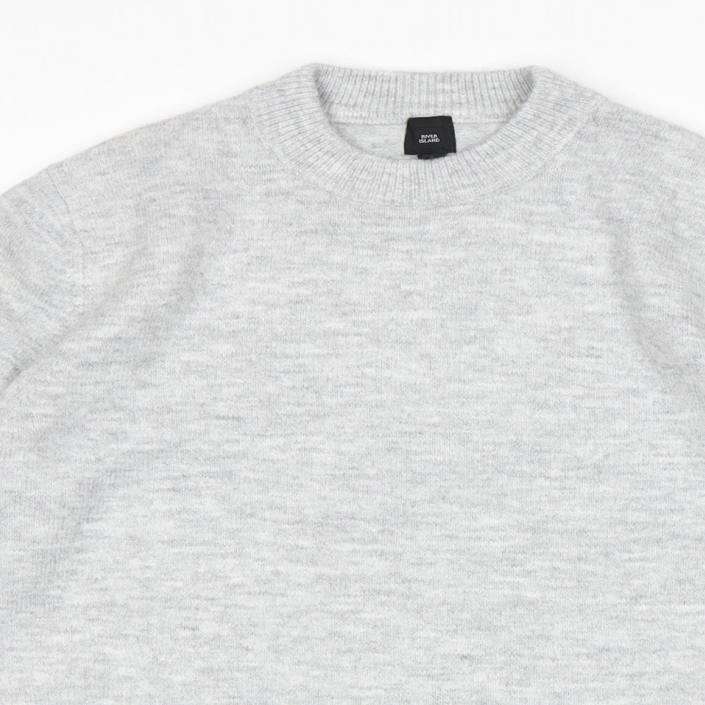 River Island Mens Grey   Pullover Jumper Size M