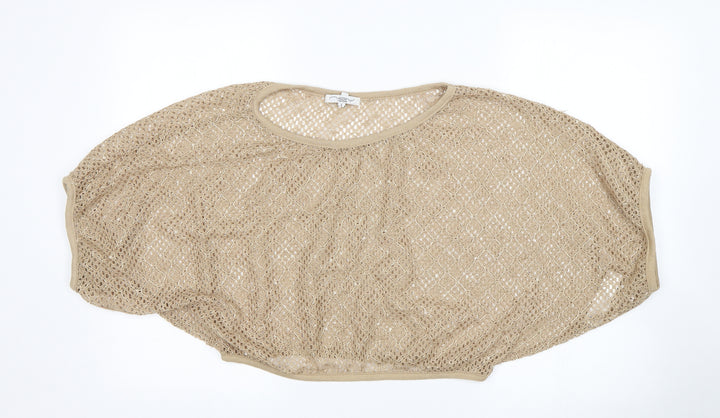 New Look Womens Beige Pullover Jumper Size S - Cropped