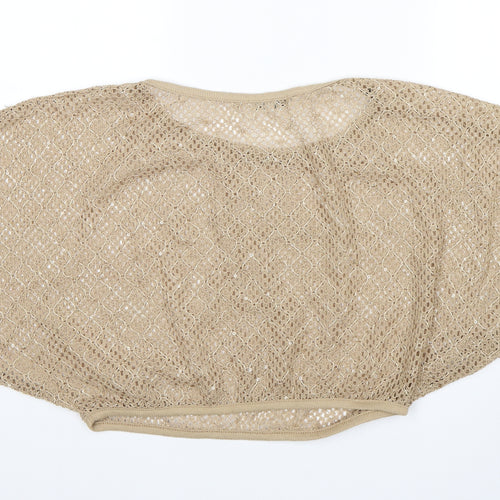 New Look Womens Beige   Pullover Jumper Size S  - Cropped