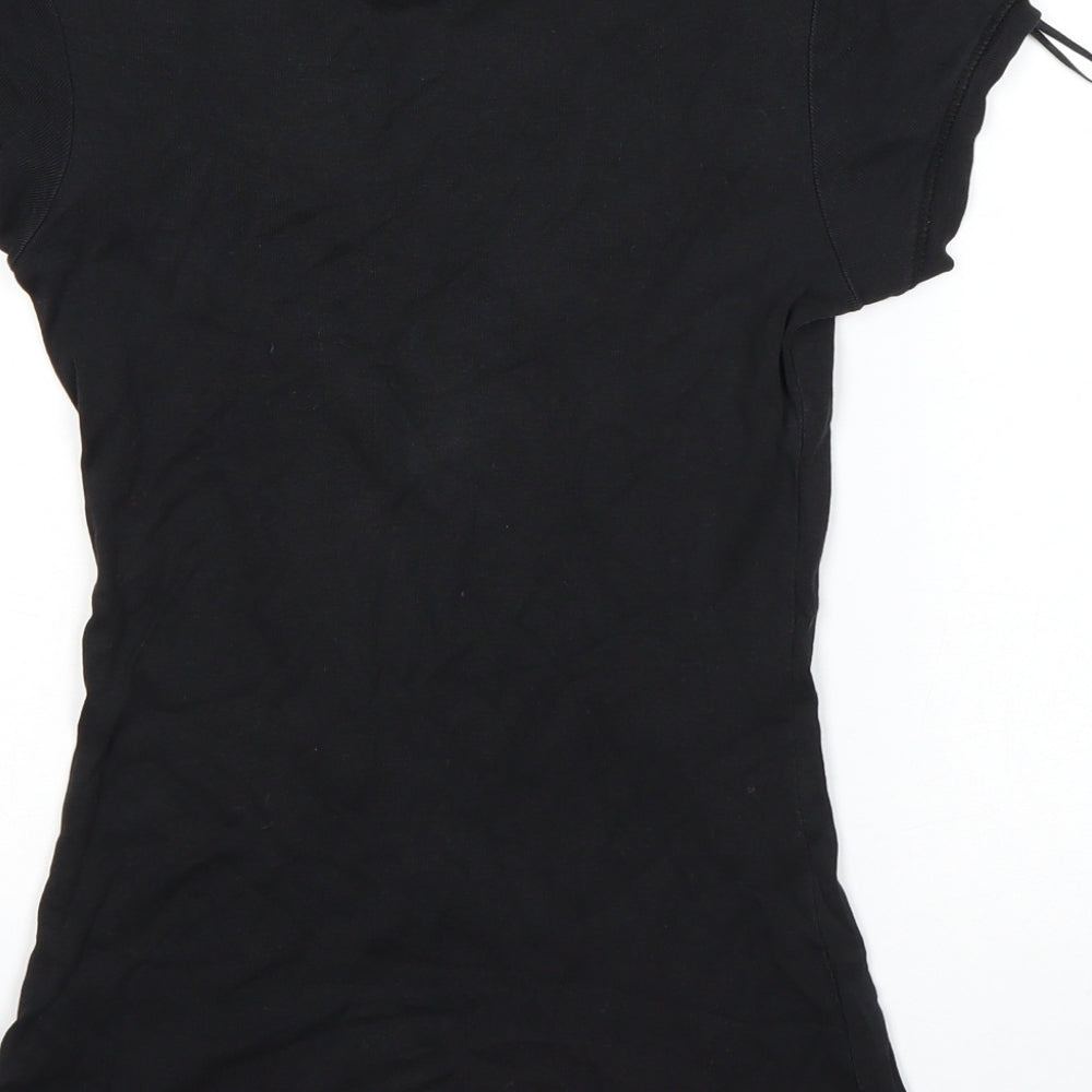 Avocado Womens Black   Basic T-Shirt Size 8