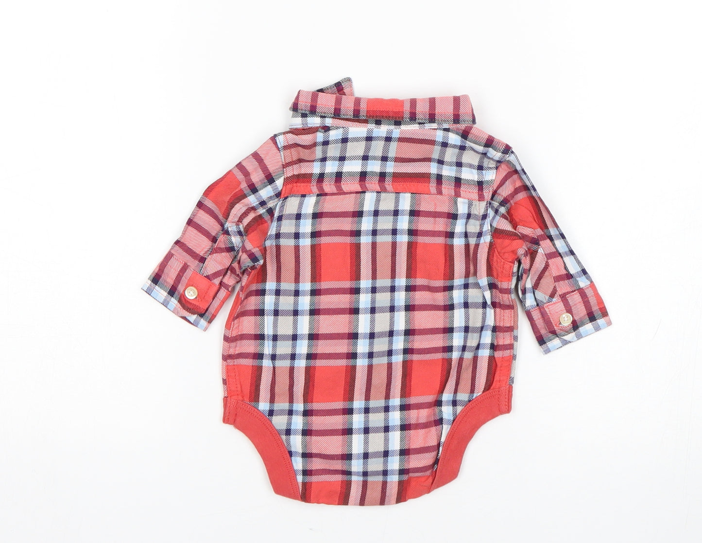 NEXT Girls Multicoloured Plaid  Unitard One-Piece Size Newborn