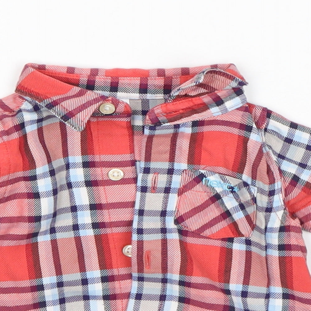 NEXT Girls Multicoloured Plaid  Unitard One-Piece Size Newborn