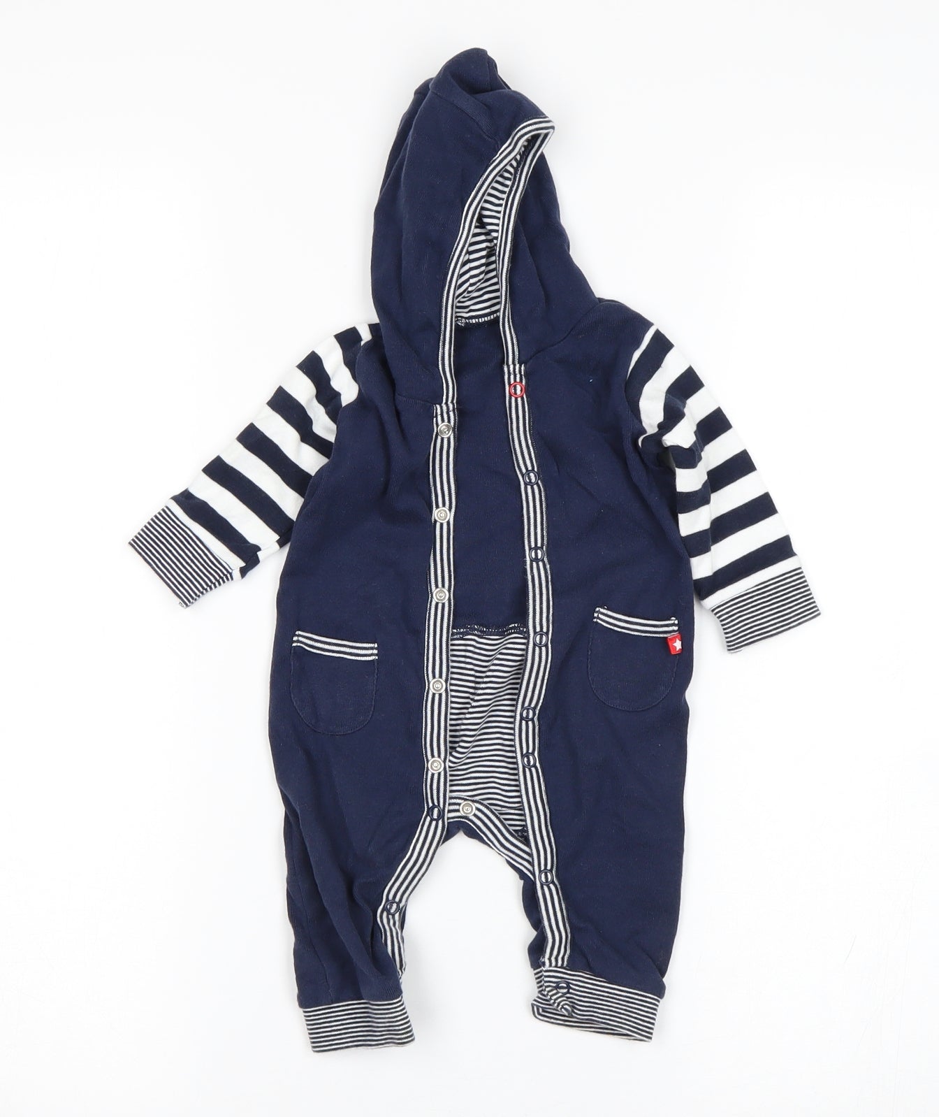 Mothercare  Boys Multicoloured Striped  Babygrow One-Piece Size 0-3 Months