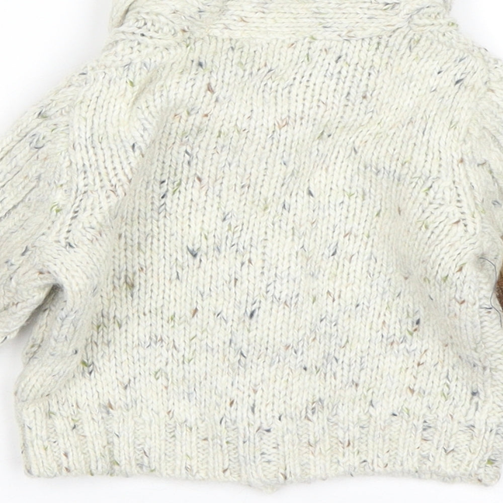 NEXT Boys Beige   Cardigan Jumper One Size