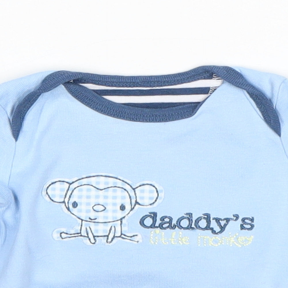 Mothercare Boys Blue   Basic T-Shirt Size 0-3 Months