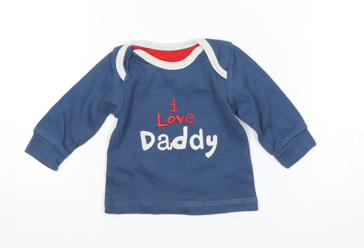 Mothercare Boys Blue   Basic T-Shirt Size 0-3 Months