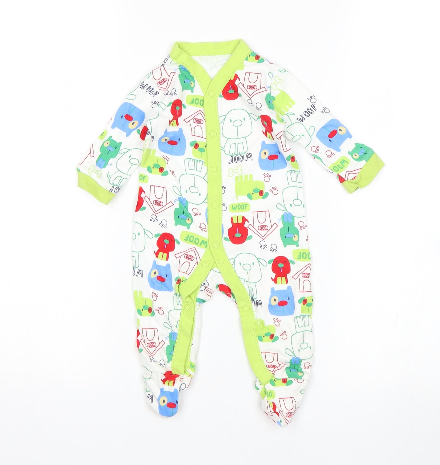 George Boys Multicoloured   Babygrow One-Piece Size 0-3 Months