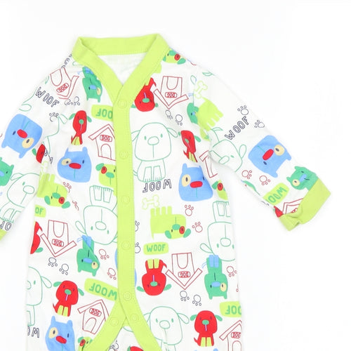 George Boys Multicoloured   Babygrow One-Piece Size 0-3 Months