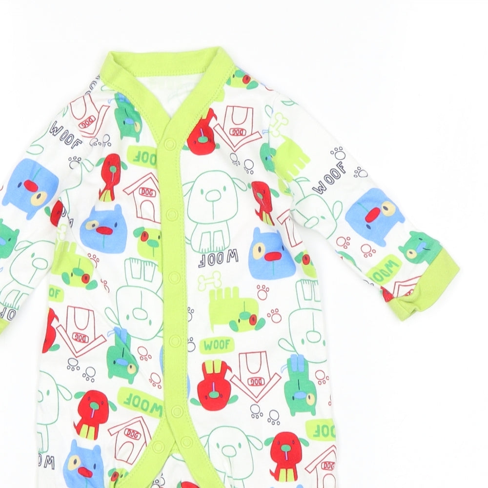 George Boys Multicoloured   Babygrow One-Piece Size 0-3 Months