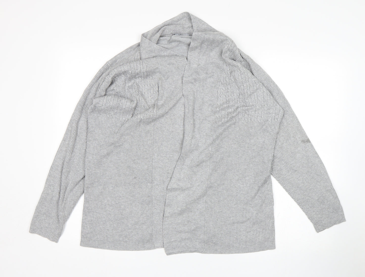 BM Womens Grey   Wrap Jumper Size L