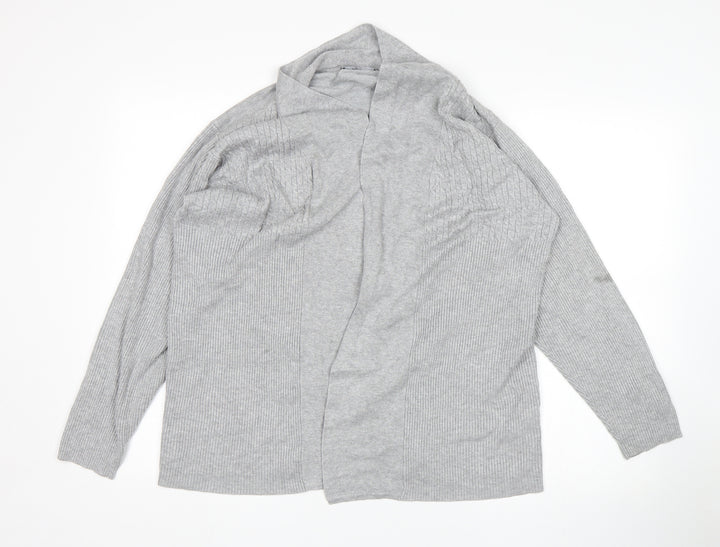 BM Womens Grey   Wrap Jumper Size L