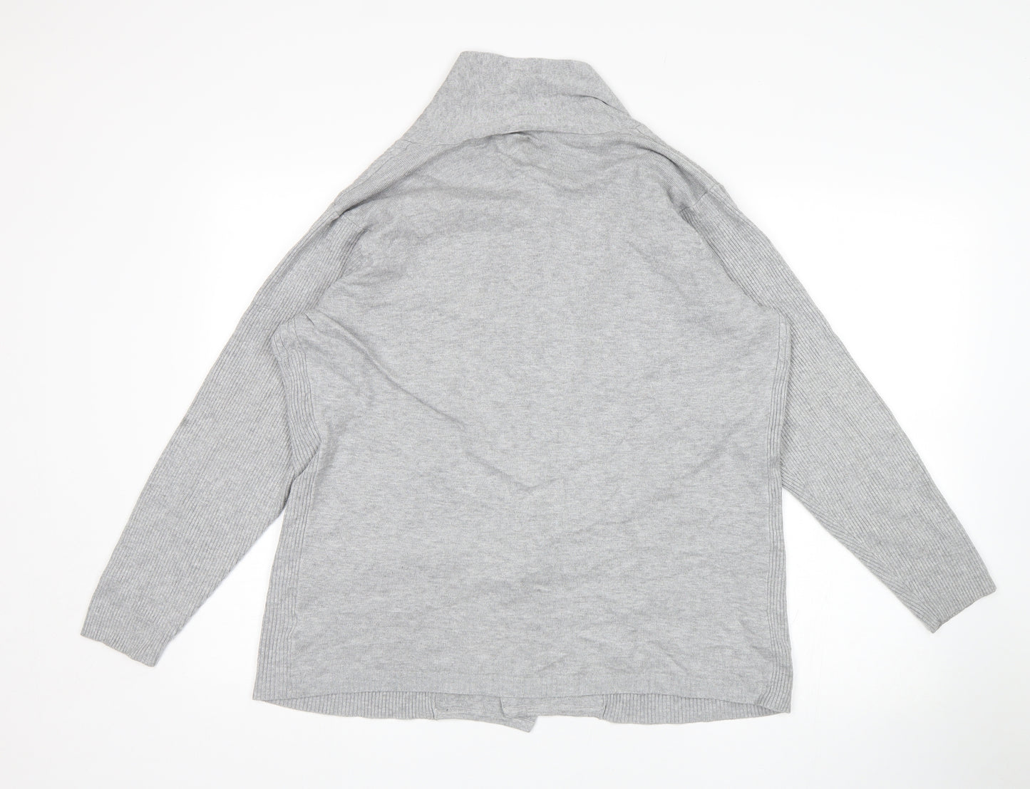 BM Womens Grey   Wrap Jumper Size L