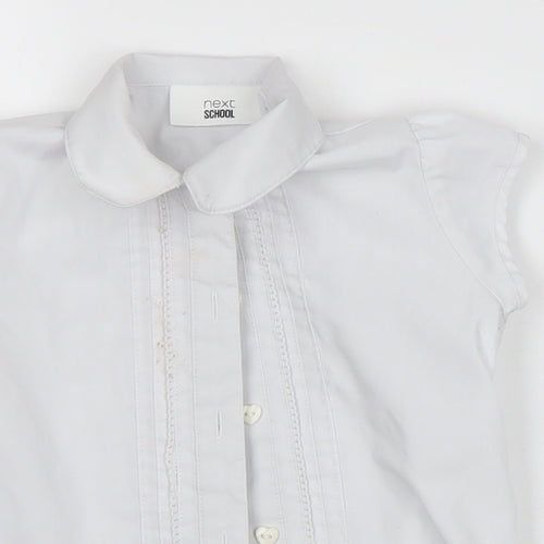 NEXT Girls White   Basic Button-Up Size 4 Years