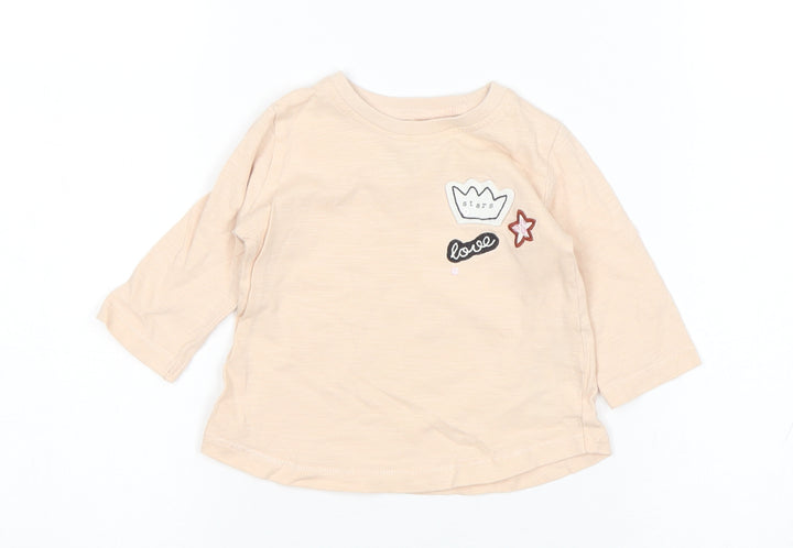NEXT Girls Pink Basic T-Shirt Size 3-6 Months