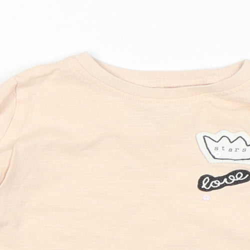 NEXT Girls Pink   Basic T-Shirt Size 3-6 Months