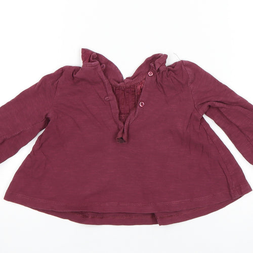 NEXT Girls Purple   Basic T-Shirt Size 6-9 Months
