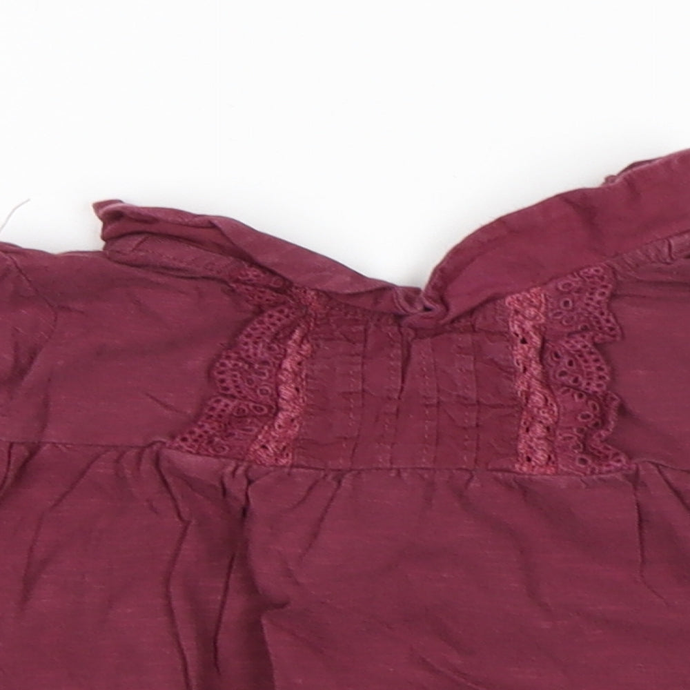NEXT Girls Purple   Basic T-Shirt Size 6-9 Months