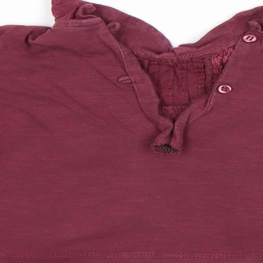 NEXT Girls Purple   Basic T-Shirt Size 6-9 Months