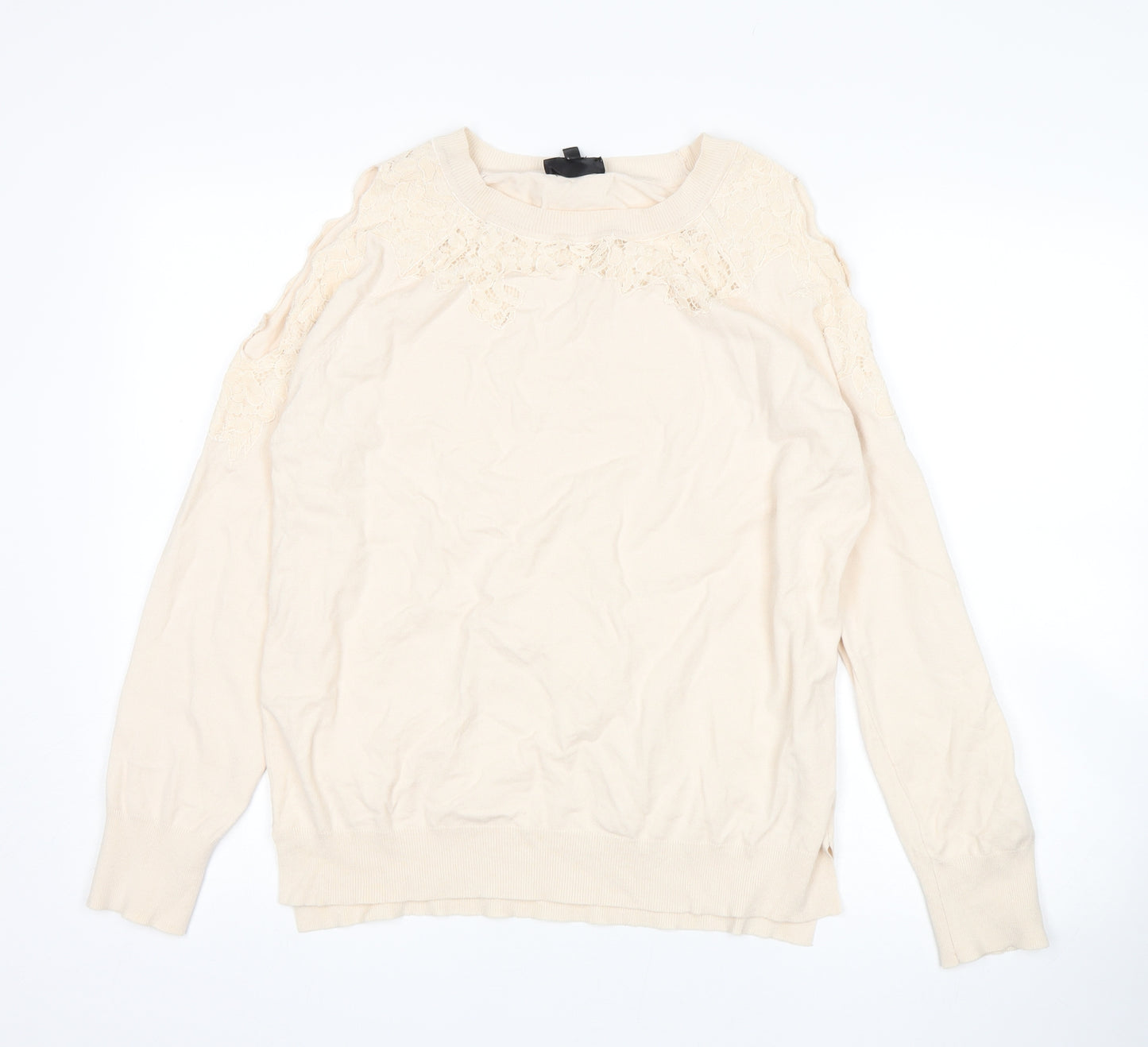 Topshop Womens Beige   Pullover Jumper Size 14