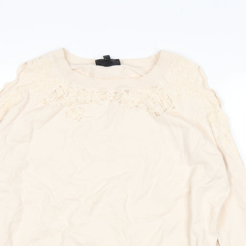 Topshop Womens Beige   Pullover Jumper Size 14