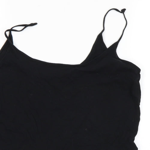 Topshop Womens Black   Basic Tank Size 12