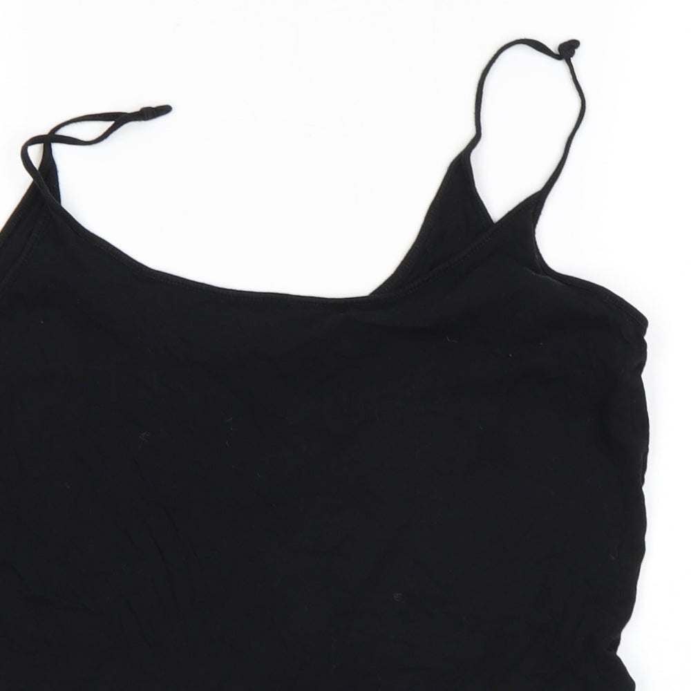 Topshop Womens Black   Basic Tank Size 12
