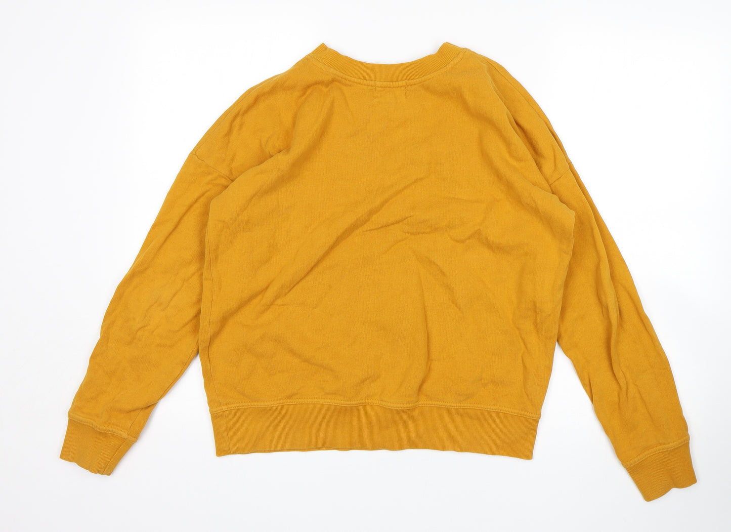 NEXT Womens Yellow   Pullover Sweatshirt Size 10