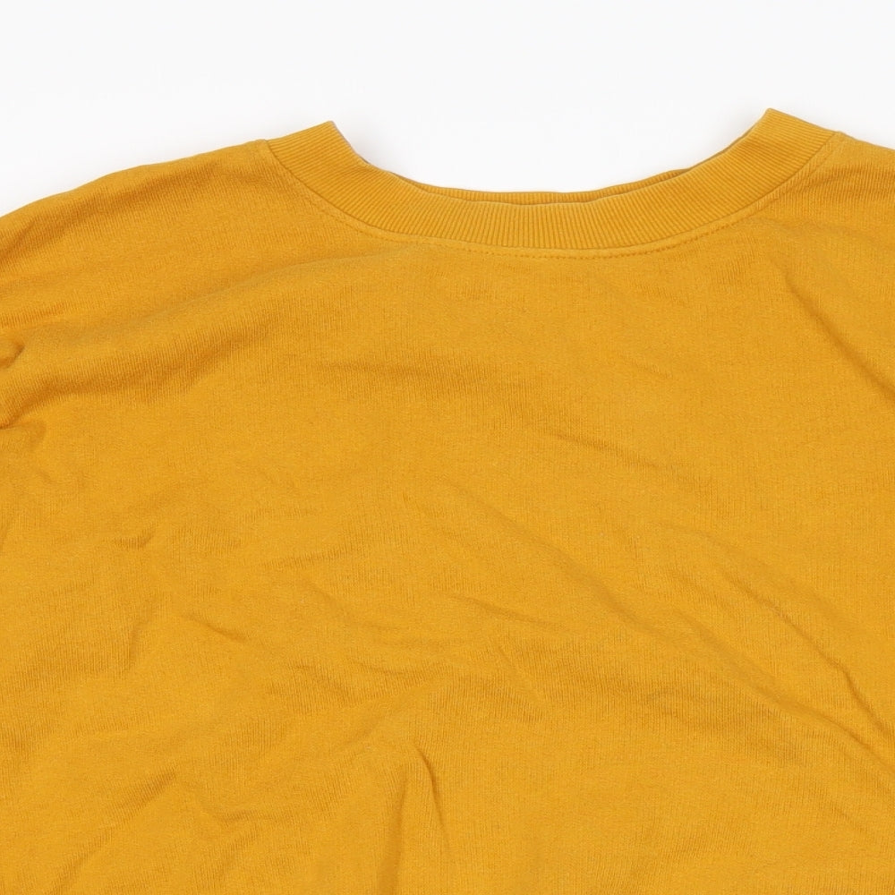 NEXT Womens Yellow   Pullover Sweatshirt Size 10