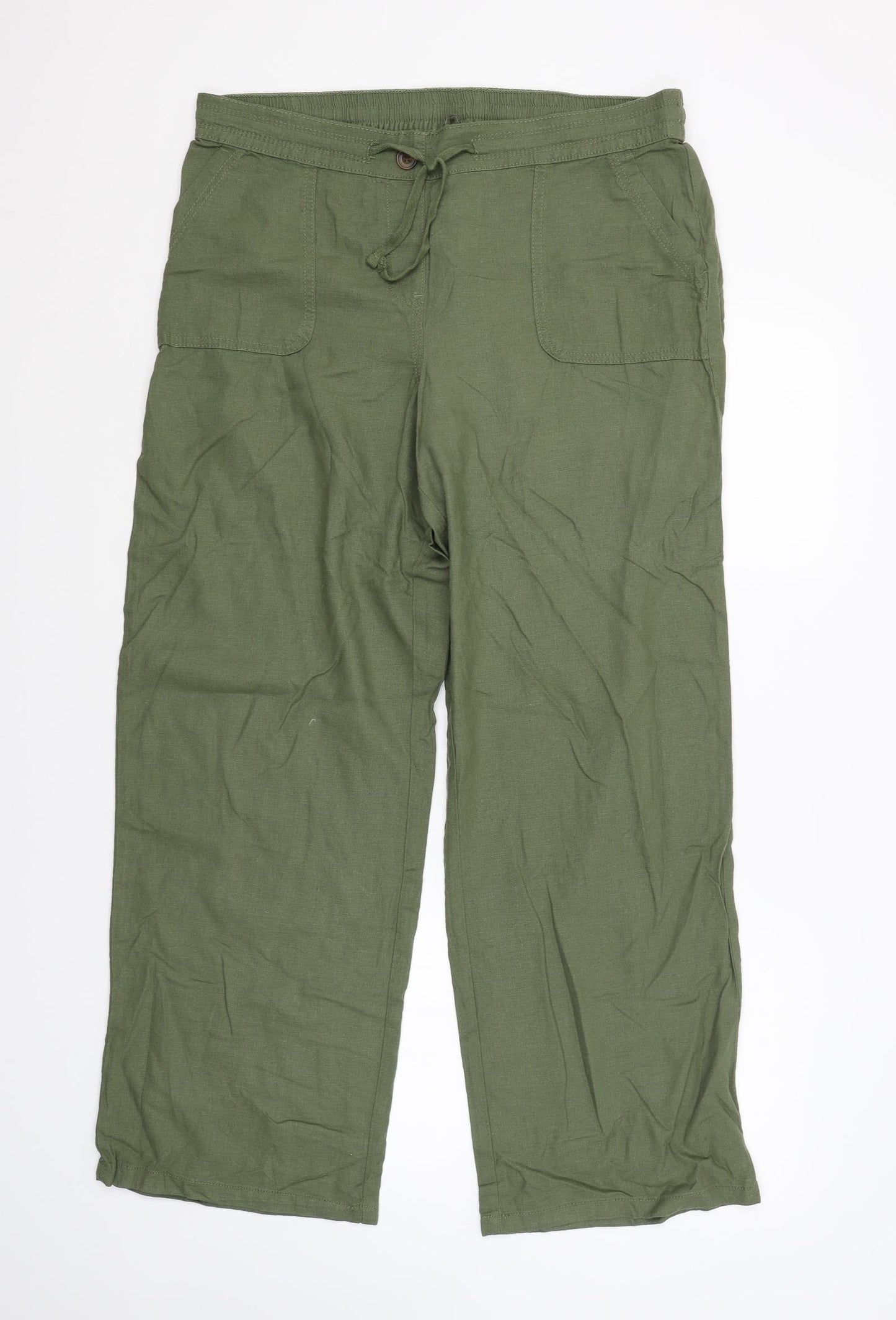 George Womens Green   Trousers  Size 14 L30 in