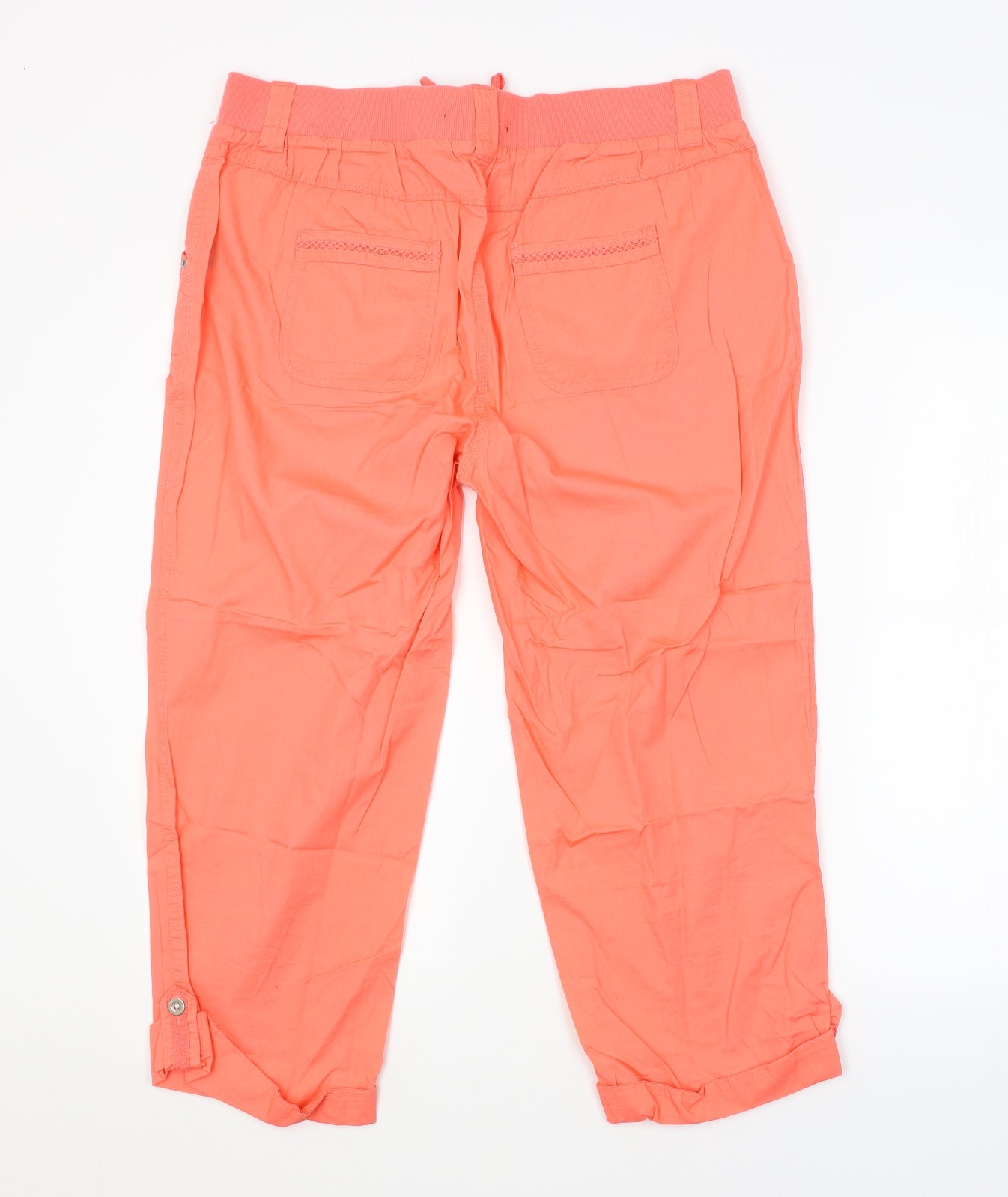 George Womens Red   Cropped Trousers Size 14 L23 in