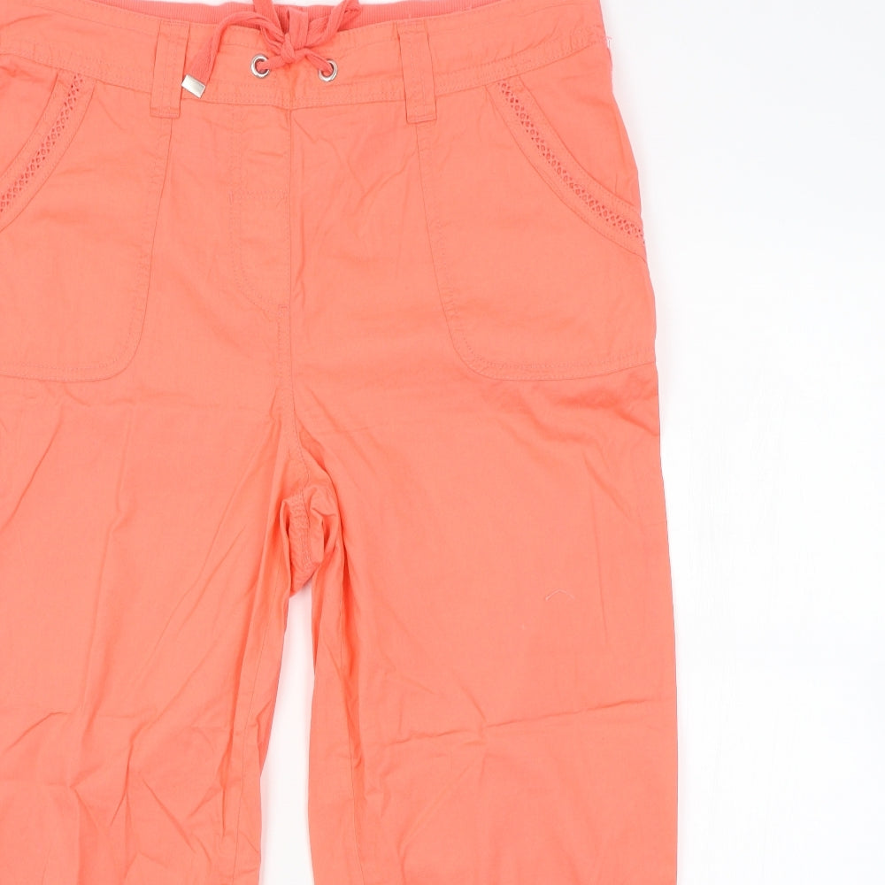 George Womens Red   Cropped Trousers Size 14 L23 in