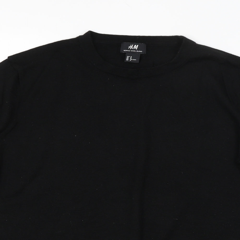 H&M Womens Black   Pullover Jumper Size M