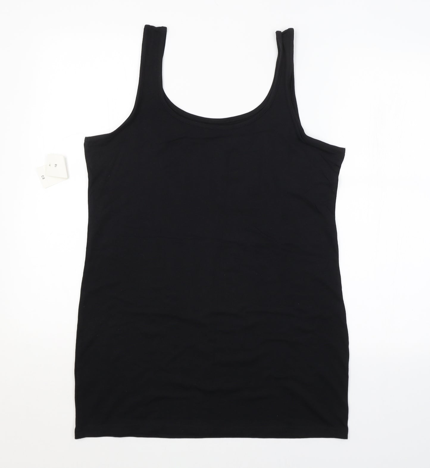 Papaya Womens Black   Basic Tank Size 18