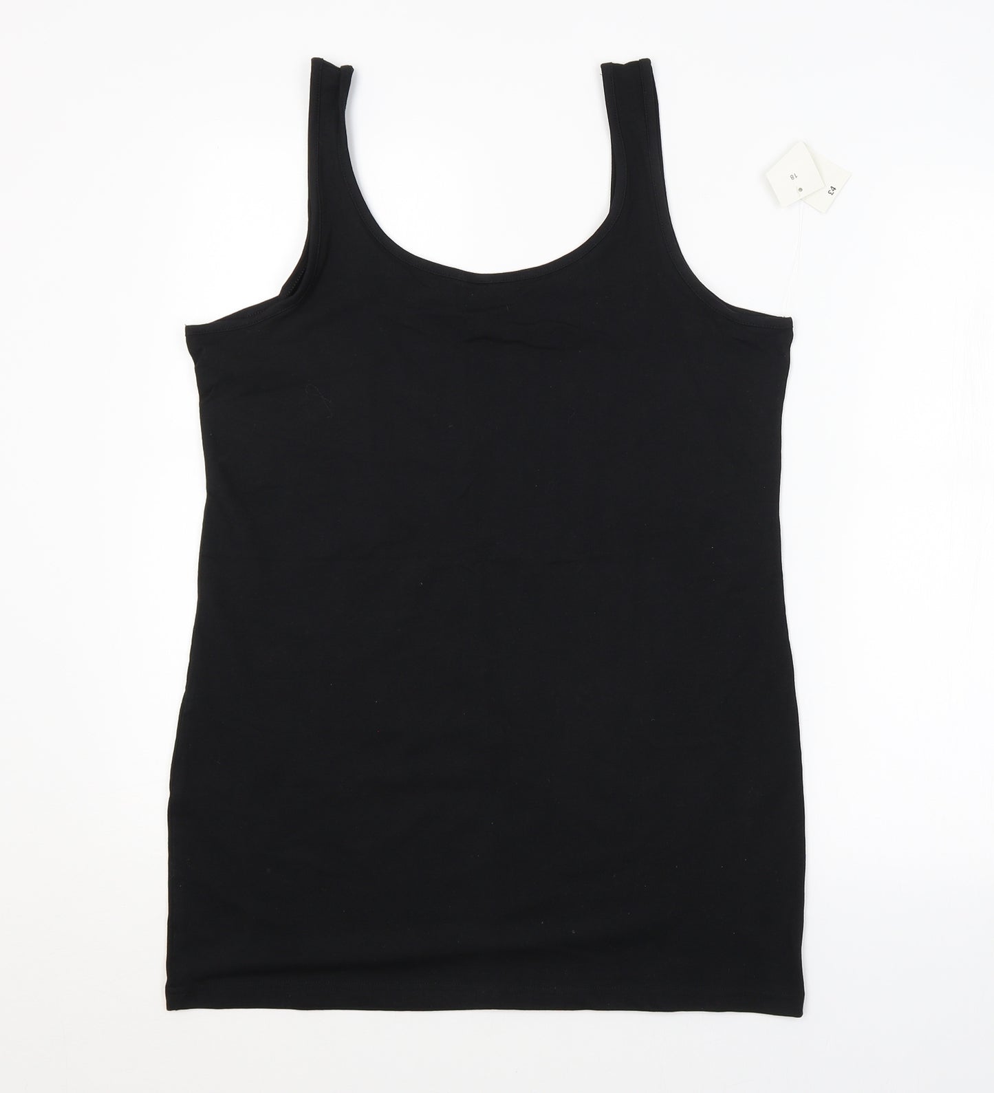 Papaya Womens Black   Basic Tank Size 18