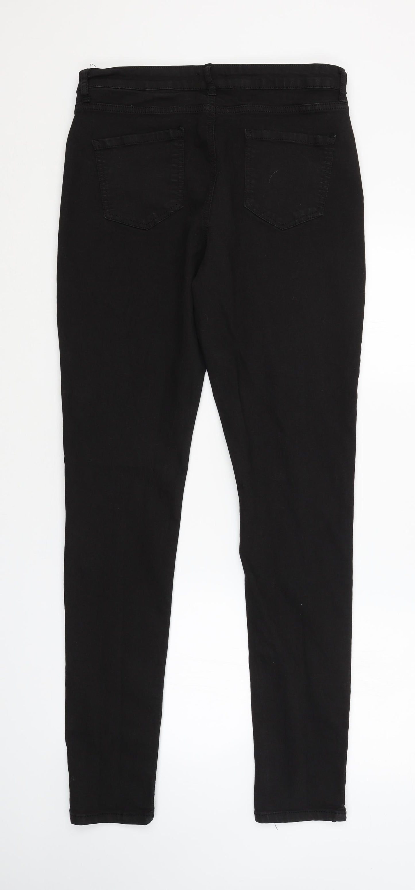 PRETTYLITTLETHING Womens Black   Skinny Jeans Size 14 L32 in