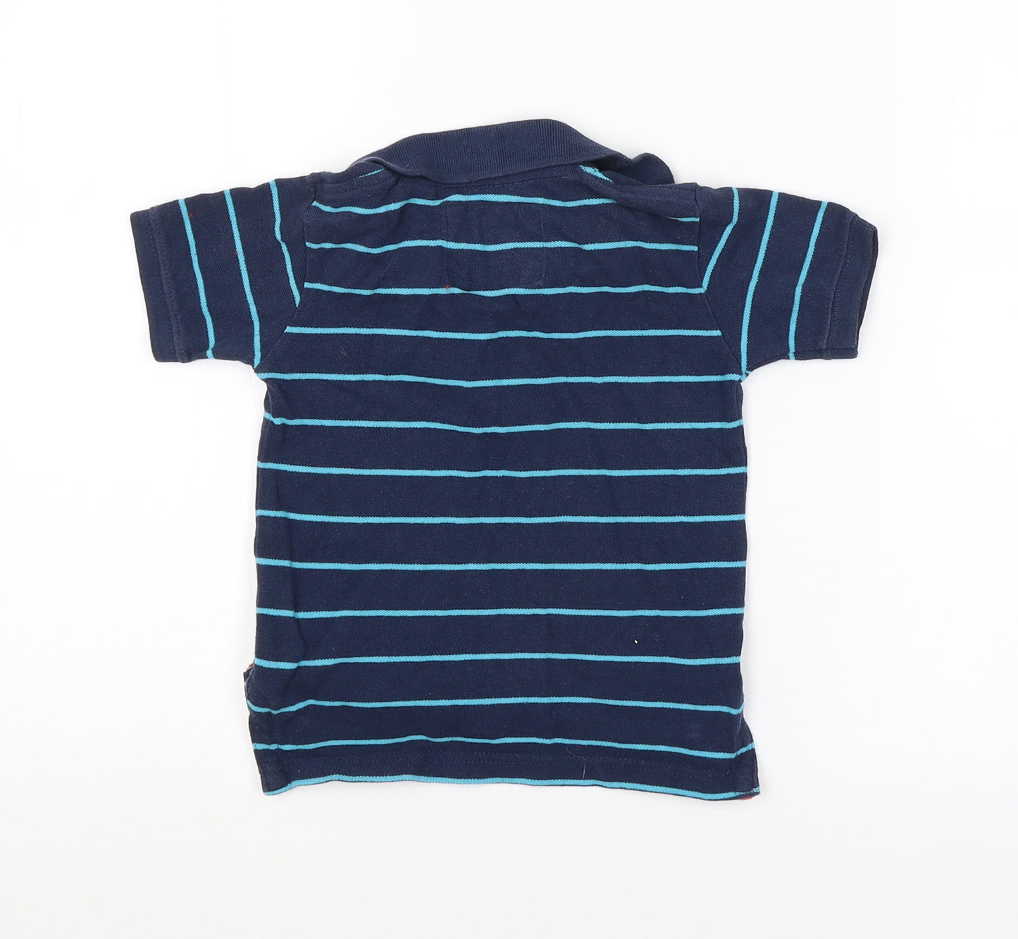 ZARA BABY Baby Blue Striped  Basic Polo Size 12-18 Months